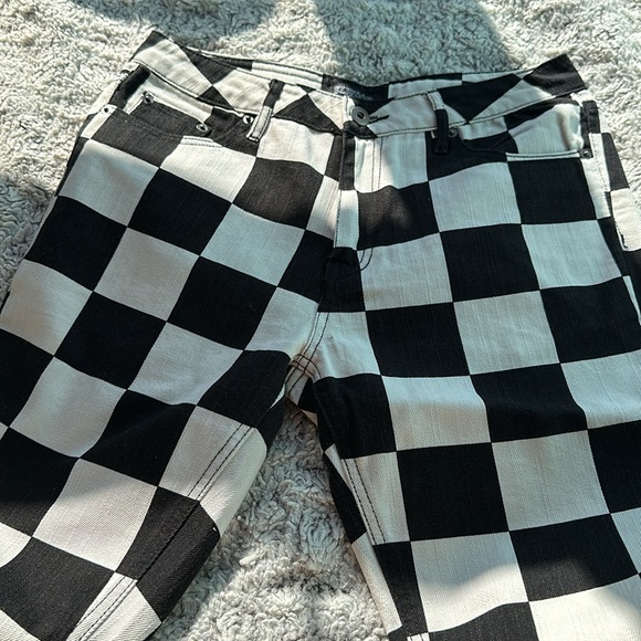 Elwood checkerboard denim skinny/straight 30 - Picture 2 of 5